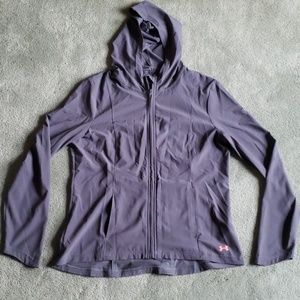 EUC Under Armour Sz M dark gray hoodie jacket